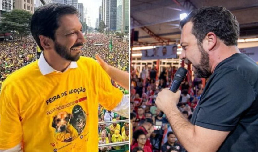 Em São Paulo, Ricardo Nunes sobe, empata e venceria Boulos no 2º turno