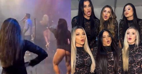 Sem calcinha? Bailarinas de Leonardo polemizam com look ousado em show