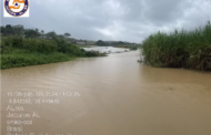 Nível do rio Jacuípe em AL sobe e ultrapassa cota de alerta