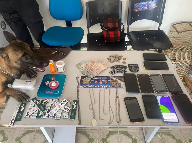 Polícia prende traficante no interior de Alagoas, apreende cocaína, crack e recupera aves