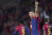 Barcelona vence o Brest com 100º gol de Lewandowski na Liga dos Campeões