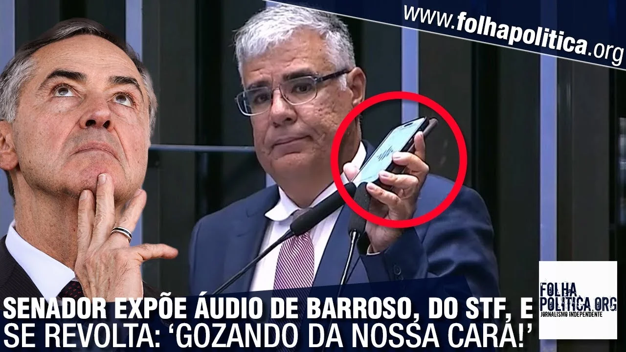 Senador Girão expõe áudio de Barroso e se revolta com extrapolações do STF: ‘Estão gozando da cara…Invadem, legislam, censuram’; VEJA VÍDEO!