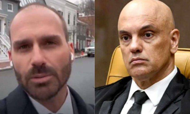 Destemido e fortalecido com a posse de Trump, Eduardo Bolsonaro manda dura resposta a Moraes (veja o vídeo)