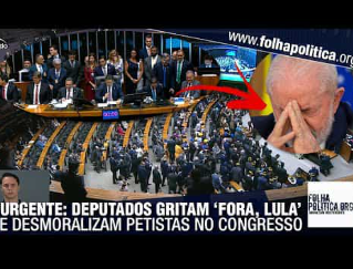 URGENTE: Tumulto no Congresso - Deputados gritam ‘Fora, Lula’ e enfrentam esquerdistas durante sessão inaugural; VEJA VÍDEO!