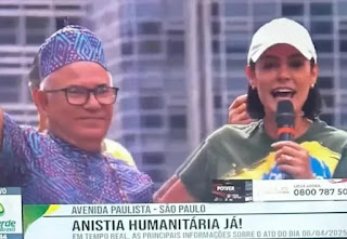 VÍDEO: PAI DE SANTO DE ANITTA SE UNE A PADRES, PASTORES E RABINOS NA PAULISTA PARA PEDIR ANISTIA DO 8 JANEIRO