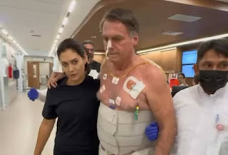 VÍDEO: BOLSONARO HOMENAGEIA MICHELLE POR APOIO DURANTE INTERNAÇÃO