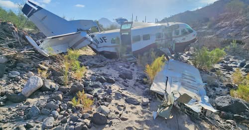 Avião Cessna Caravan cai em região montanhosa no México; todos sobrevivem