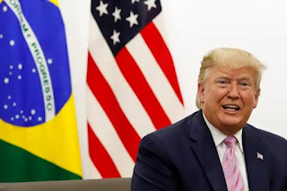 MUNDO: TRUMP ALFINETA GOVERNO BRASILEIRO E EXPÕE IMPOSTOS ALTOS