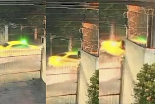 BRASIL: TÁXI “VOA” APÓS TAMPA DE BUEIRO SOLTAR E MOTORISTA PERDE A VISÃO
