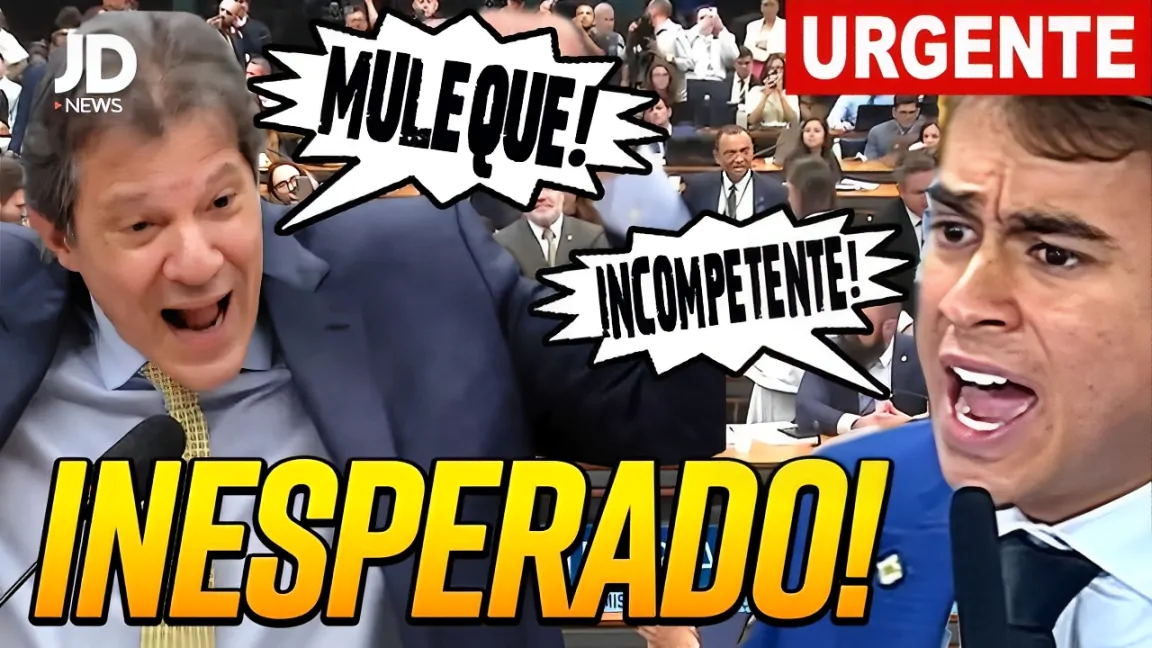 URGENTE: Tumulto na Câmara: Nikolas, Van Hattem, e Jordy não se curvam a ofensas de Haddad e reagem, sessão é encerrada em caos total