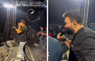 VÍDEO: CANTOR DE FORRÓ É ATINGIDO NO ROSTO POR LATA DE CERVEJA DURANTE SHOW