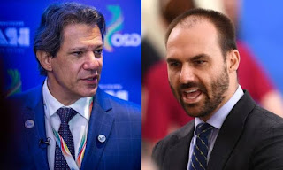 VÍDEO: EDUARDO BOLSONARO REAGE APÓS HADDAD TER REUNIÃO CANCELADA NOS EUA
