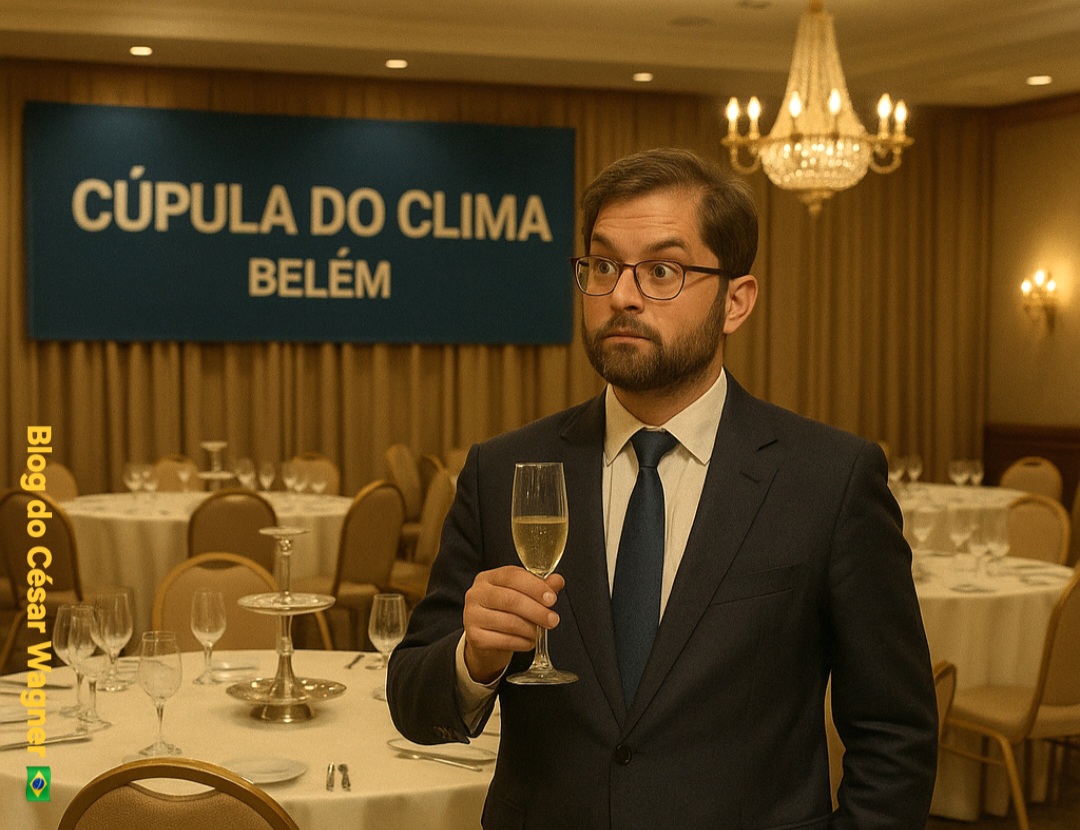 COQUETEL DE JANJA na Cúpula do Clima esfria antes de começar — e só Boric aparece