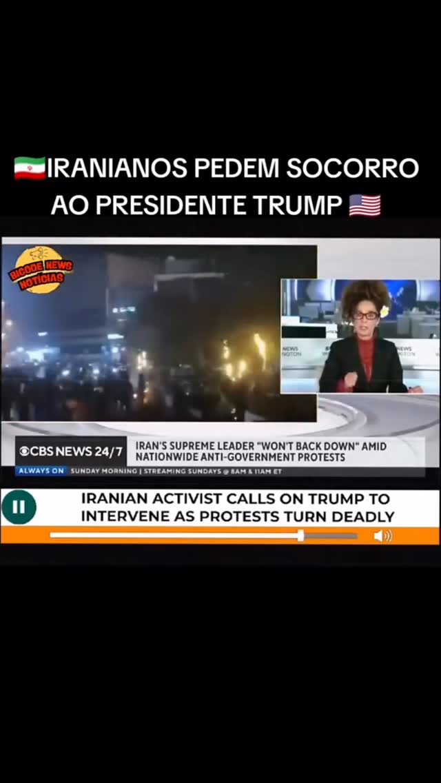 Pedidos de ajuda ao Presidente Trump; Iranianos pedem socorro
