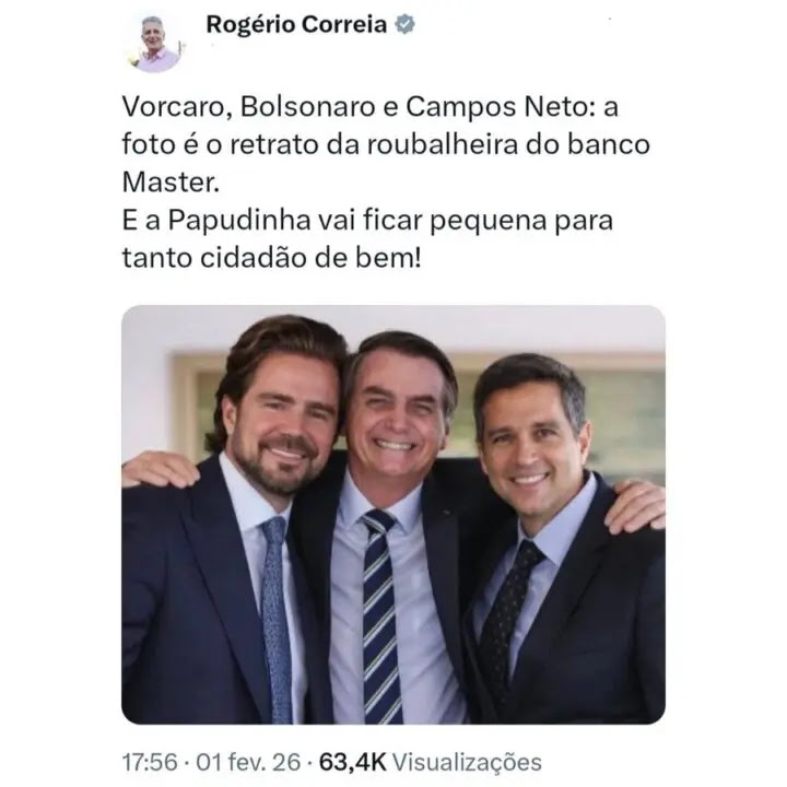 BRASIL: DEPUTADO LULISTA É PEGO NA MENTIRA AO POSTAR FOTO FALSA DE BOLSONARO COM VORCARO