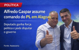 Alfredo Gaspar assume presidência do PL em Alagoas e pode disputar governo do Estado
