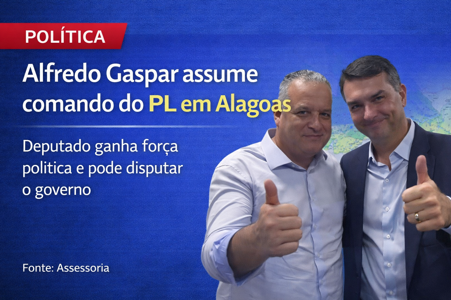 Alfredo Gaspar assume presidência do PL em Alagoas e pode disputar governo do Estado