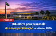 TRE alerta para prazos de desincompatibilização nas eleições de 2026