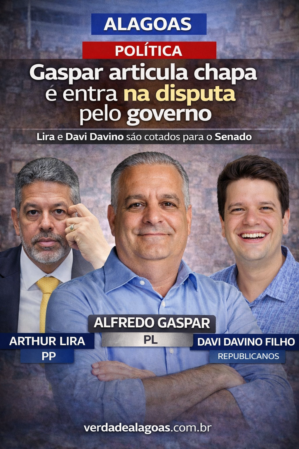Gaspar organiza PL, define chapas e entra na disputa pelo Governo de Alagoas