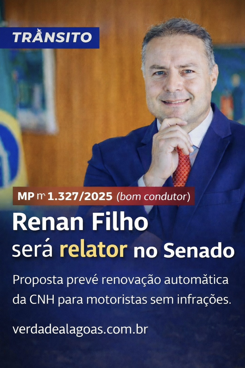Renan Filho é escolhido relator da “MP do Bom Condutor” no Senado