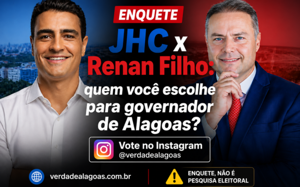 ENQUETE: JHC e Renan Filho polarizam disputa pelo Governo de Alagoas