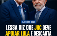 Lessa aposta em apoio de JHC a Lula e afasta possibilidade de aliança com Flávio Bolsonaro