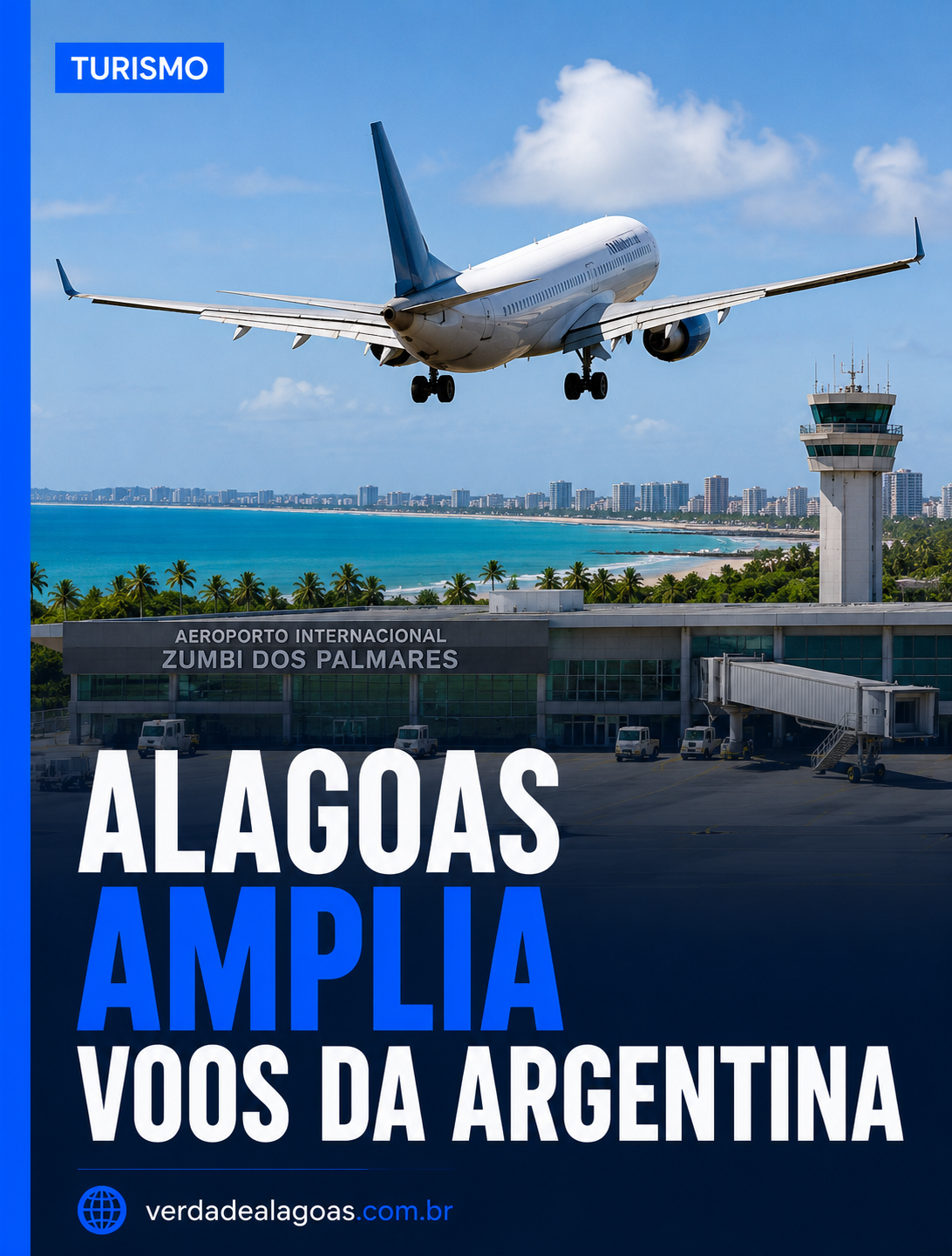 Alagoas amplia voos da Argentina e deve receber mais de 28 mil passageiros na alta temporada